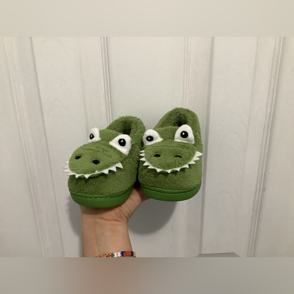 Boys and Girls Warm Dinosaur House Slippers Toddler Kids
